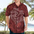 Hawaii Father's Day Vintage Lei Hawaiian Shirt Hauoli la Makuakane - Red