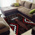 Maori Taiaha Whakairo Personalized Area Rug Red Poutama Motifs