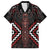 Maori Taiaha Whakairo Personalized Family Matching Summer Maxi Dress and Hawaiian Shirt Red Poutama Motifs