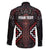 Maori Taiaha Whakairo Personalized Family Matching Summer Maxi Dress and Hawaiian Shirt Red Poutama Motifs