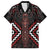 Maori Taiaha Whakairo Personalized Hawaiian Shirt Red Poutama Motifs