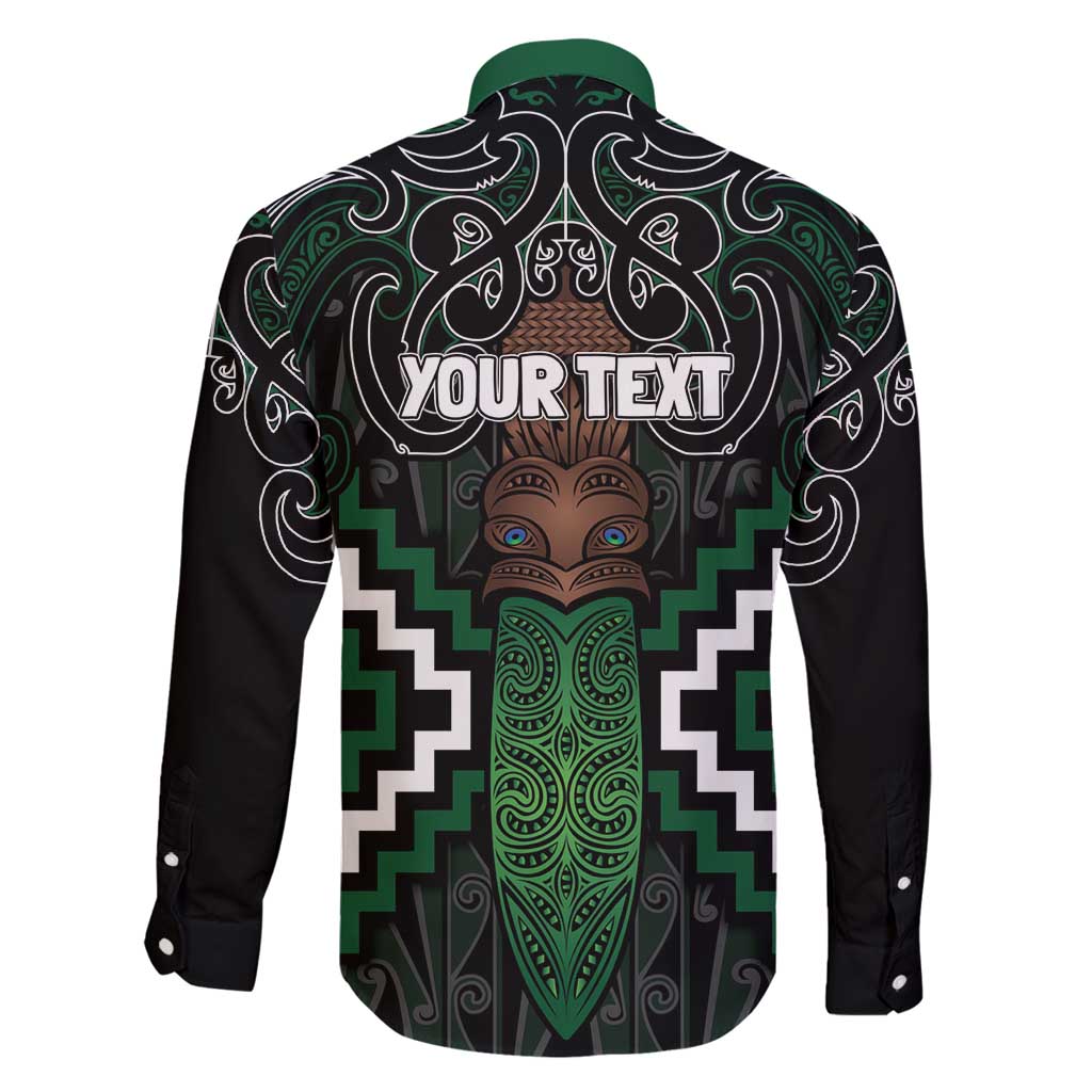 Maori Taiaha Pounamu Whakairo Personalized Family Matching Mermaid Dress and Hawaiian Shirt Jade Poutama Motifs