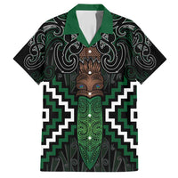 Maori Taiaha Pounamu Whakairo Personalized Family Matching Tank Maxi Dress and Hawaiian Shirt Jade Poutama Motifs