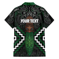Maori Taiaha Pounamu Whakairo Personalized Hawaiian Shirt Jade Poutama Motifs