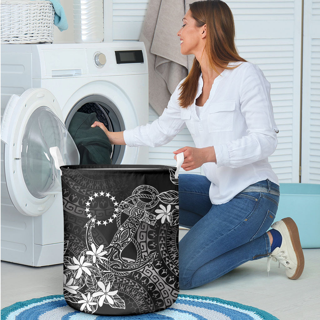 Black Kuki Airani Tapakau Laundry Basket Tribal Anchor Mix Tiare