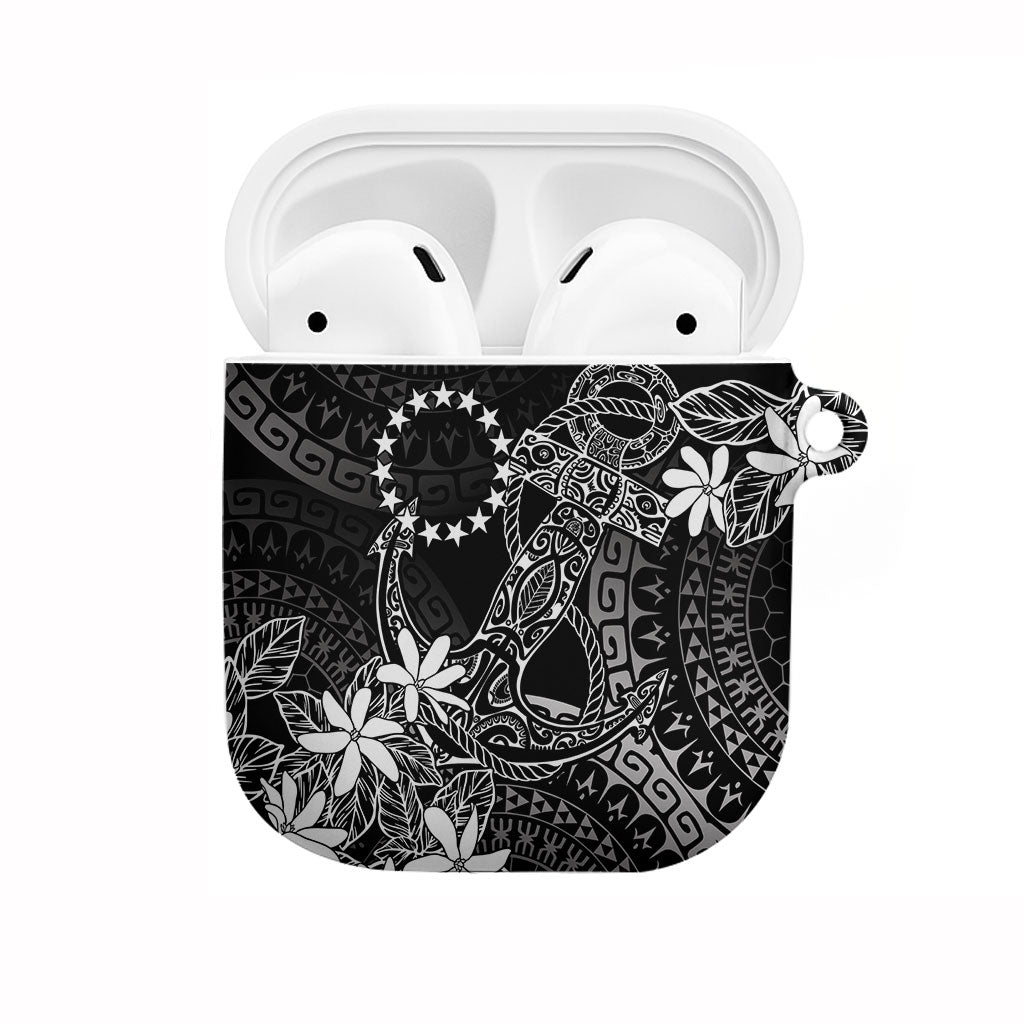 Black Kuki Airani Tapakau AirPods Case Tribal Anchor Mix Tiare LT7 Black - Polynesian Pride
