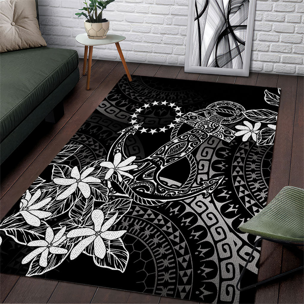 Black Kuki Airani Tapakau Area Rug Tribal Anchor Mix Tiare