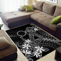 Black Kuki Airani Tapakau Area Rug Tribal Anchor Mix Tiare
