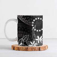 Black Kuki Airani Tapakau Ceramic Mug Tribal Anchor Mix Tiare