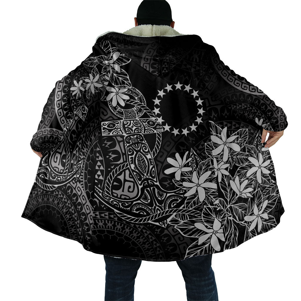 Black Kuki Airani Tapakau Cloak Tribal Anchor Mix Tiare