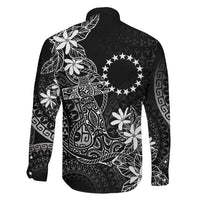 Black Kuki Airani Tapakau Family Matching Mermaid Dress and Hawaiian Shirt Tribal Anchor Mix Tiare