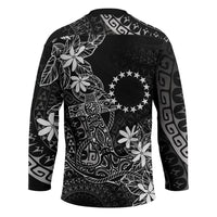 Black Kuki Airani Tapakau Hockey Jersey Tribal Anchor Mix Tiare