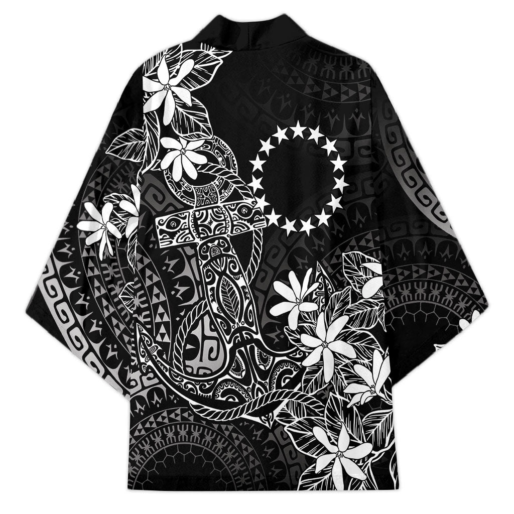 Black Kuki Airani Tapakau Kimono Tribal Anchor Mix Tiare