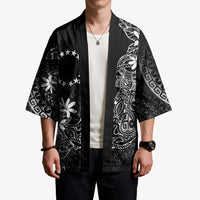 Black Kuki Airani Tapakau Kimono Tribal Anchor Mix Tiare