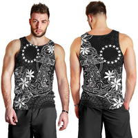 Black Kuki Airani Tapakau Men Tank Top Tribal Anchor Mix Tiare