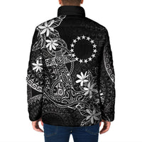 Black Kuki Airani Tapakau Padded Jacket Tribal Anchor Mix Tiare