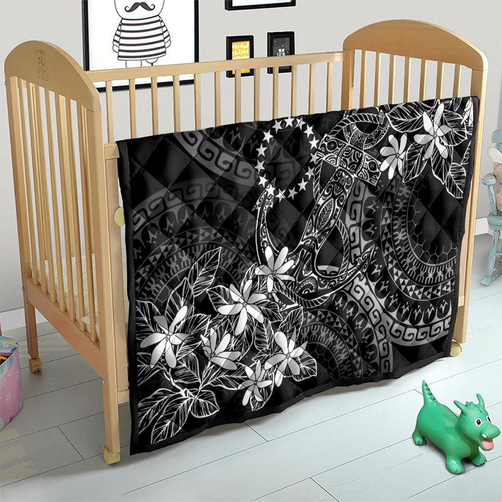 Black Kuki Airani Tapakau Quilt Tribal Anchor Mix Tiare