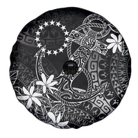 Black Kuki Airani Tapakau Spare Tire Cover Tribal Anchor Mix Tiare