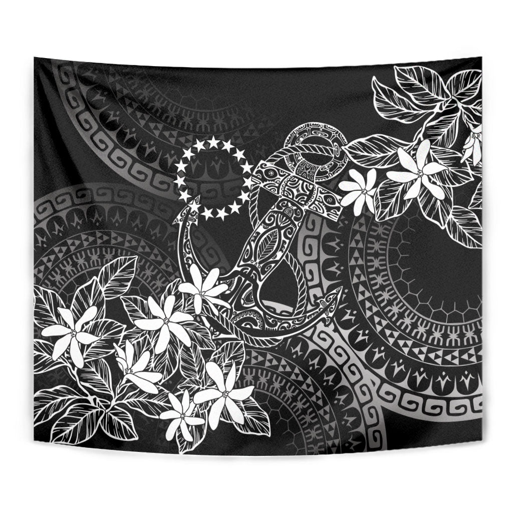 Black Kuki Airani Tapakau Tapestry Tribal Anchor Mix Tiare