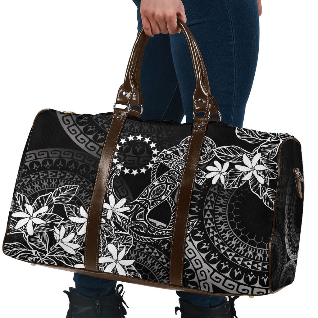 Black Kuki Airani Tapakau Travel Bag Tribal Anchor Mix Tiare