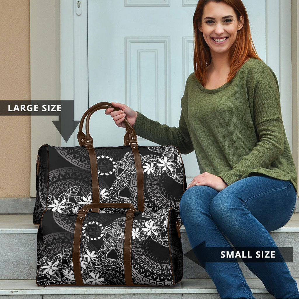 Black Kuki Airani Tapakau Travel Bag Tribal Anchor Mix Tiare