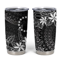 Black Kuki Airani Tapakau Tumbler Cup Tribal Anchor Mix Tiare