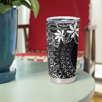 Black Kuki Airani Tapakau Tumbler Cup Tribal Anchor Mix Tiare