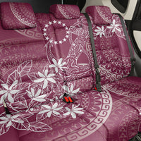Maroon Kuki Airani Tapakau Back Car Seat Cover Tribal Anchor Mix Tiare