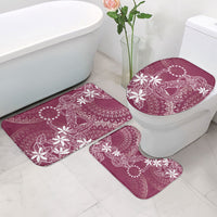 Maroon Kuki Airani Tapakau Bathroom Set Tribal Anchor Mix Tiare
