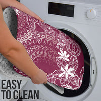 Maroon Kuki Airani Tapakau Bathroom Set Tribal Anchor Mix Tiare