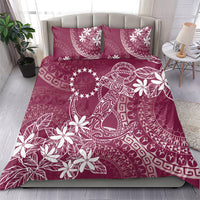 Maroon Kuki Airani Tapakau Bedding Set Tribal Anchor Mix Tiare