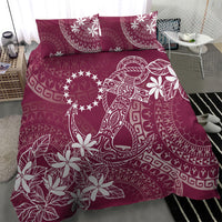 Maroon Kuki Airani Tapakau Bedding Set Tribal Anchor Mix Tiare