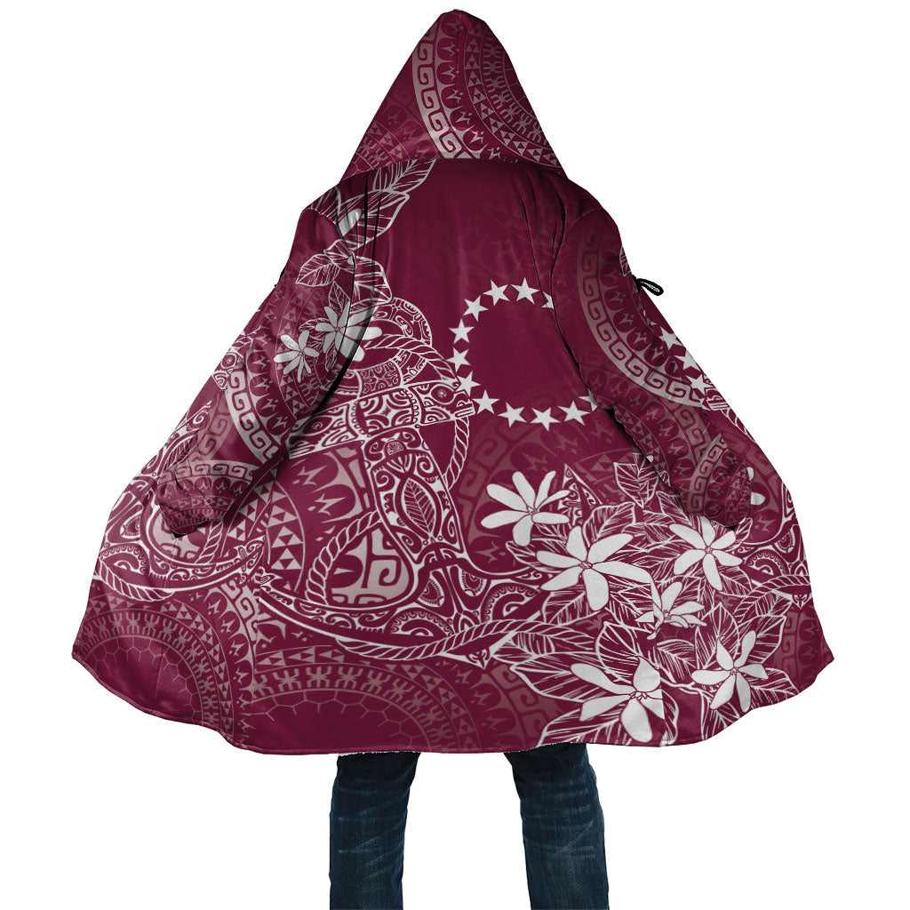Maroon Kuki Airani Tapakau Cloak Tribal Anchor Mix Tiare