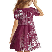 Maroon Kuki Airani Tapakau Family Matching Tank Maxi Dress and Hawaiian Shirt Tribal Anchor Mix Tiare