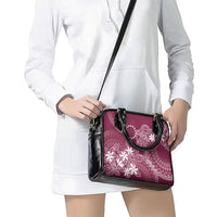 Maroon Kuki Airani Tapakau Shoulder Handbag Tribal Anchor Mix Tiare