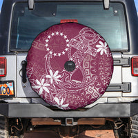 Maroon Kuki Airani Tapakau Spare Tire Cover Tribal Anchor Mix Tiare