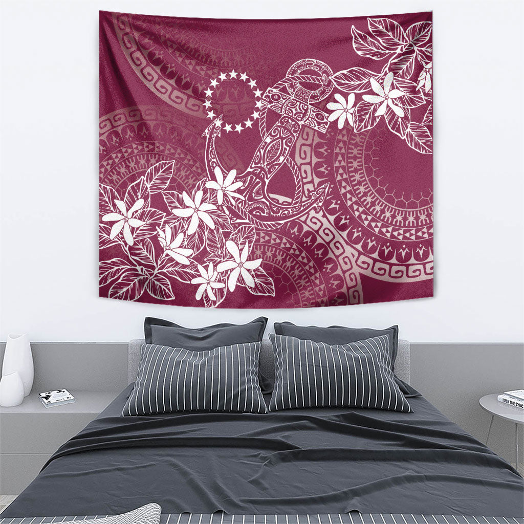 Maroon Kuki Airani Tapakau Tapestry Tribal Anchor Mix Tiare