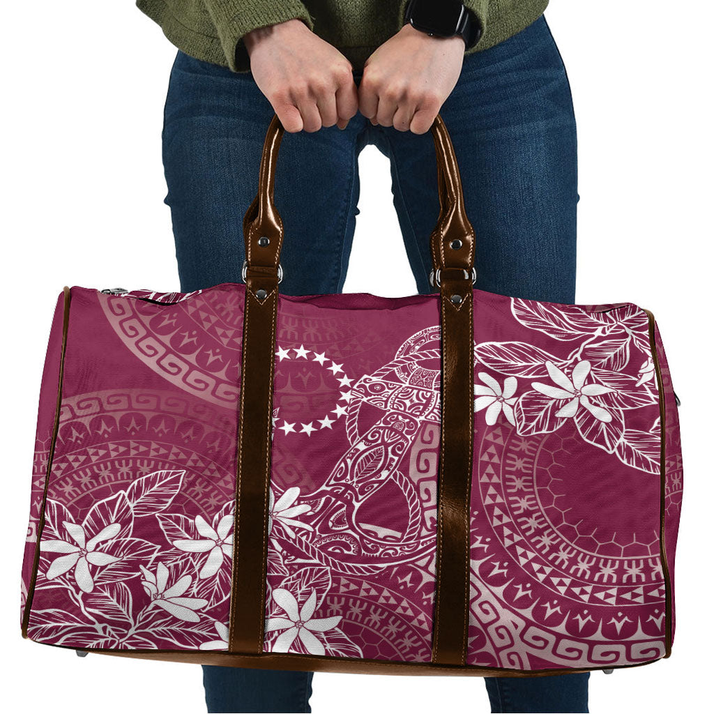 Maroon Kuki Airani Tapakau Travel Bag Tribal Anchor Mix Tiare