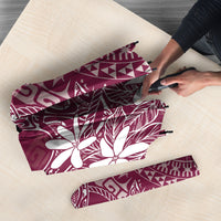 Maroon Kuki Airani Tapakau Umbrella Tribal Anchor Mix Tiare