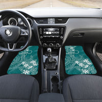 Teal Kuki Airani Tapakau Car Mats Tribal Anchor Mix Tiare