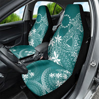 Teal Kuki Airani Tapakau Car Seat Cover Tribal Anchor Mix Tiare