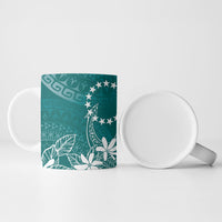 Teal Kuki Airani Tapakau Ceramic Mug Tribal Anchor Mix Tiare