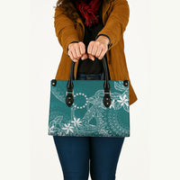 Teal Kuki Airani Tapakau Leather Bag Tribal Anchor Mix Tiare