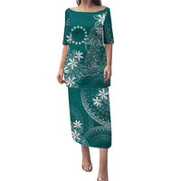 Teal Kuki Airani Tapakau Puletasi Tribal Anchor Mix Tiare