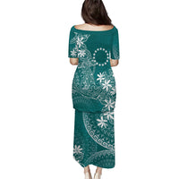 Teal Kuki Airani Tapakau Puletasi Tribal Anchor Mix Tiare