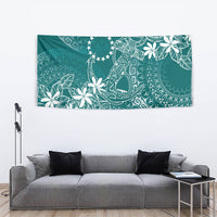 Teal Kuki Airani Tapakau Tapestry Tribal Anchor Mix Tiare