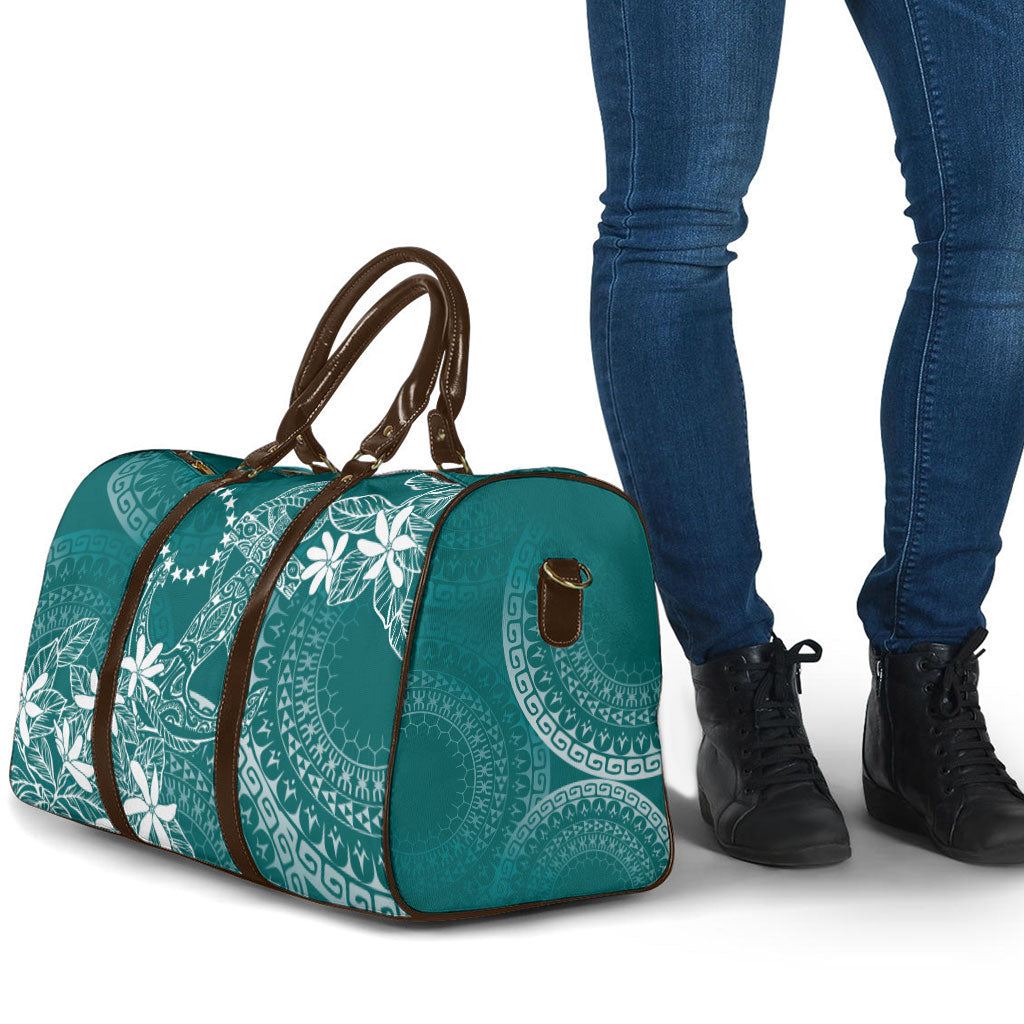Teal Kuki Airani Tapakau Travel Bag Tribal Anchor Mix Tiare