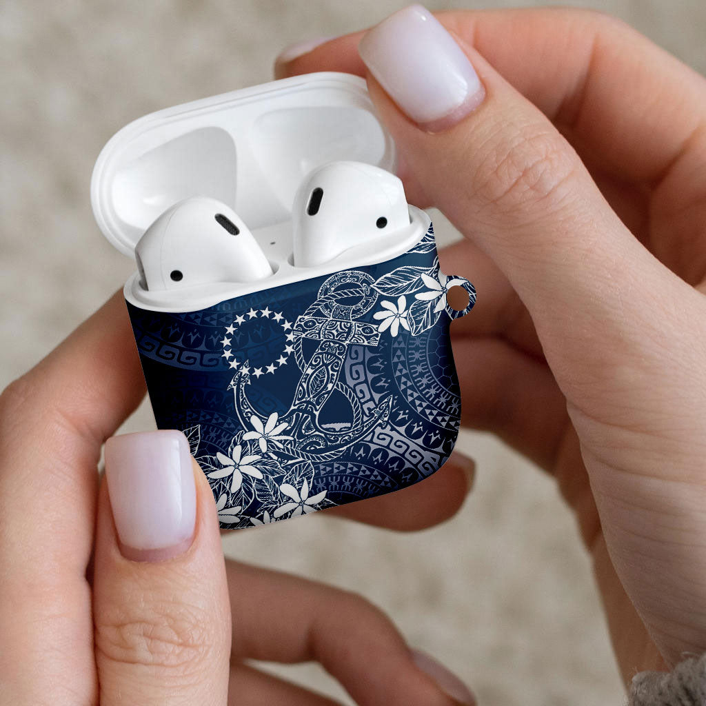 Navy Kuki Airani Tapakau AirPods Case Tribal Anchor Mix Tiare