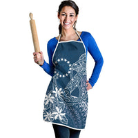 Navy Kuki Airani Tapakau Apron Tribal Anchor Mix Tiare