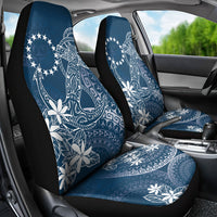 Navy Kuki Airani Tapakau Car Seat Cover Tribal Anchor Mix Tiare